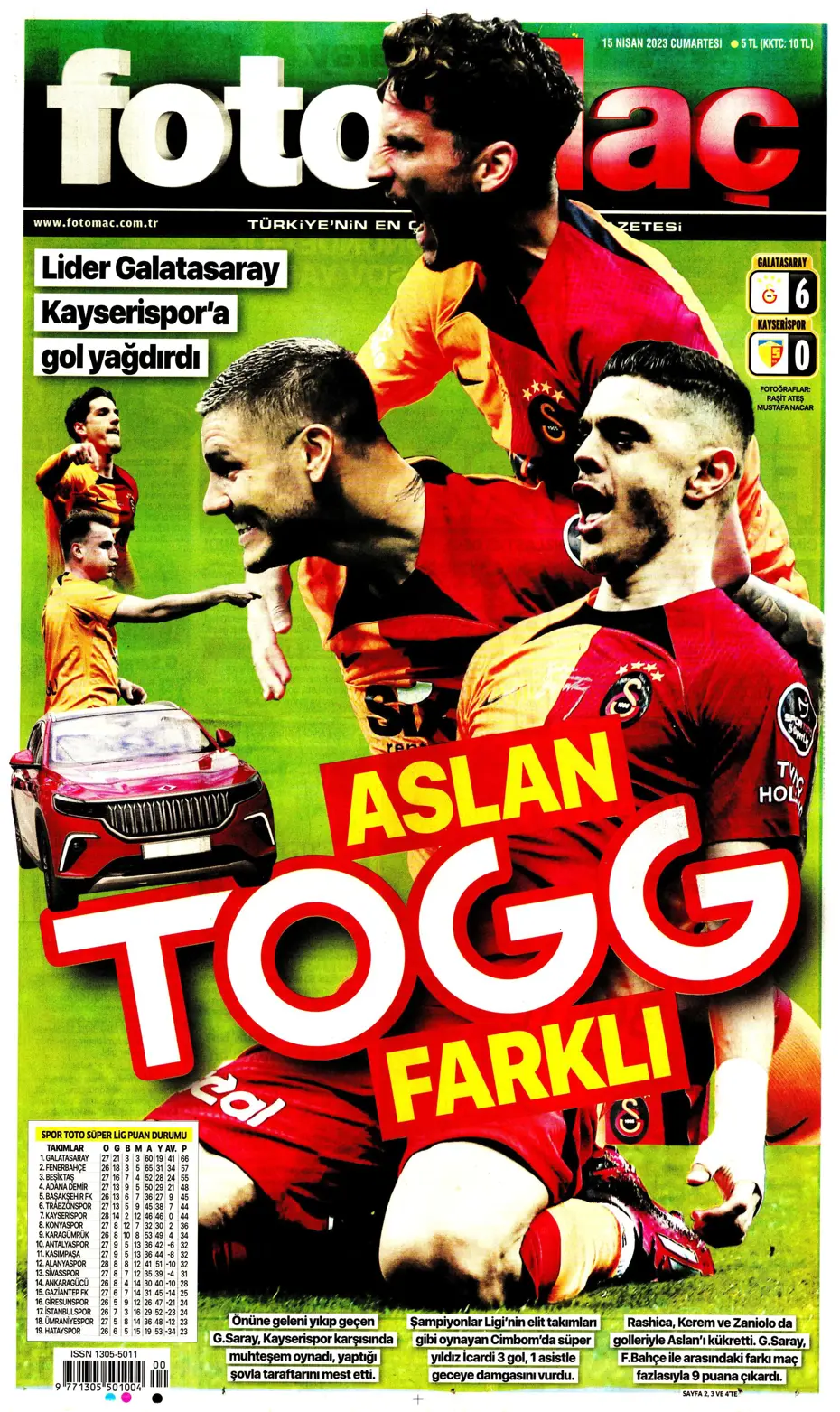 "Ada'dan Kartal'a müjde" | Sporun manşetleri (15 Nisan 2023) - 9 "Ada'dan Kartal'a müjde" | Sporun manşetleri (15 Nisan 2023) - 9