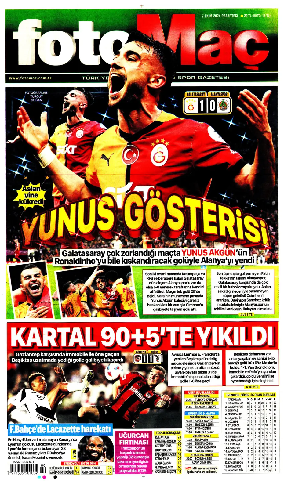 "Mourinho'dan Samsunspor'a yeni sistem" | Sporun manşetleri - 17