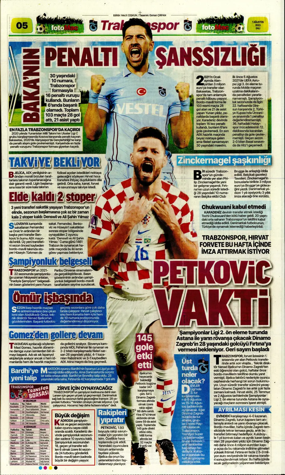 "Nelsson'un yerine Sergio Ramos" | Sporun Manşetleri - 8 "Nelsson'un yerine Sergio Ramos" | Sporun Manşetleri - 8