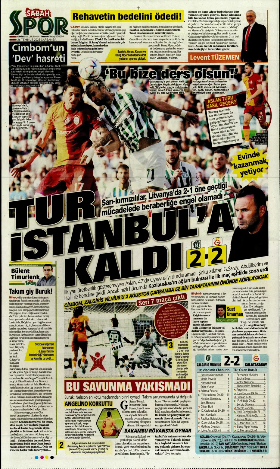 "Beşiktaş'ın istediği Rebic Fenerbahçe'ye" | Sporun manşetleri (26 Temmuz 2023) - 22