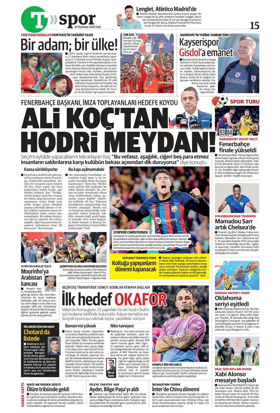 "En-Nesyri ile yılın takası" | Sporun manşetleri - 34