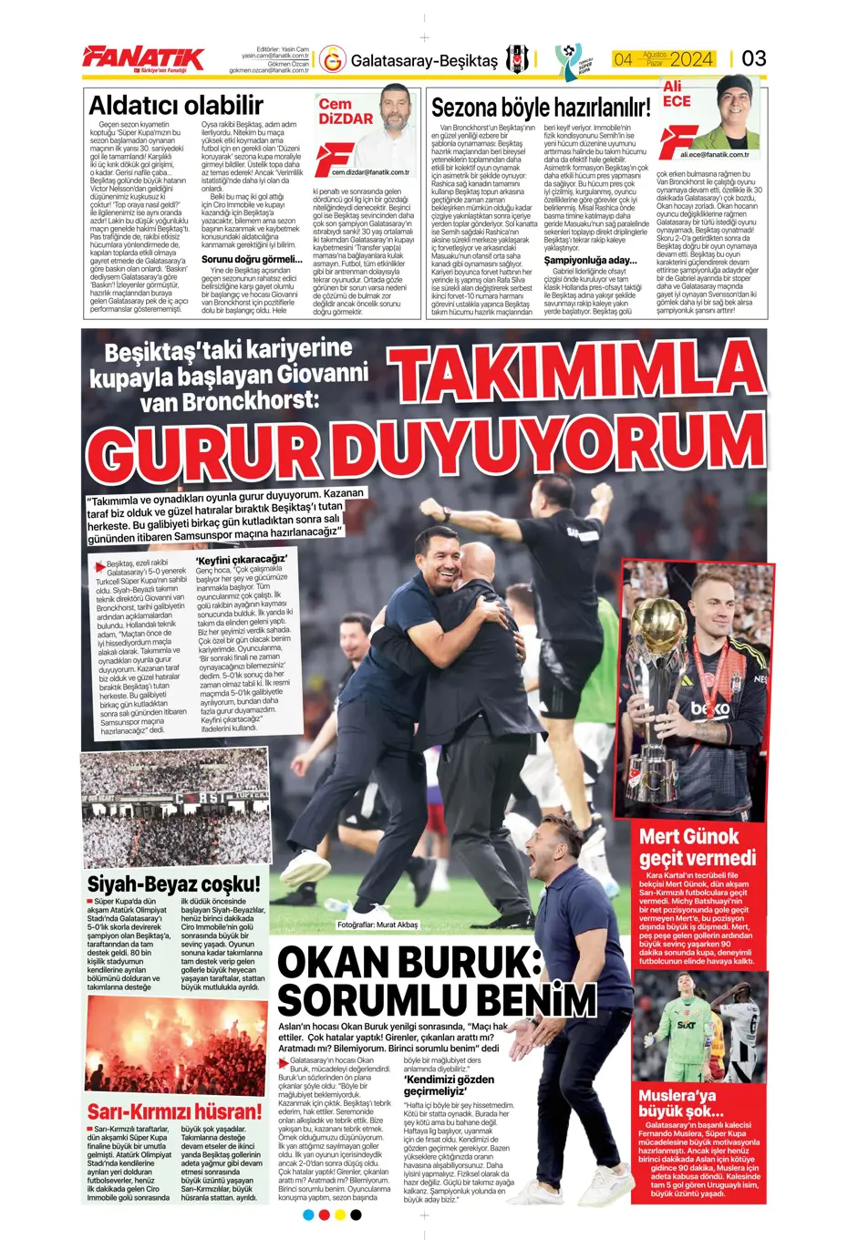 "Fenerbahçe'den nokta atışı transfer" | Sporun manşetleri - 4 "Fenerbahçe'den nokta atışı transfer" | Sporun manşetleri - 4