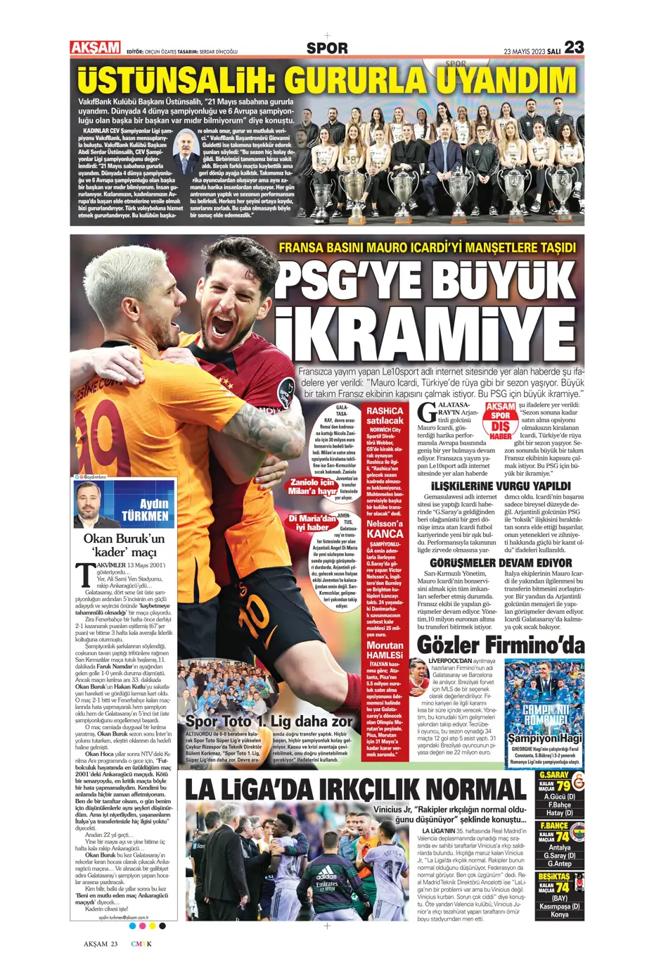 "Aslan'dan Devler Ligi hamlesi" | Sporun Manşetleri - 2 "Aslan'dan Devler Ligi hamlesi" | Sporun Manşetleri - 2