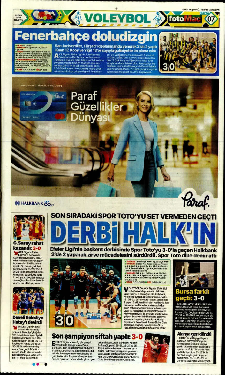"Rekorları kıra kıra zirvede" | Sporun manşetleri (23 Ekim 2023) - 10 "Rekorları kıra kıra zirvede" | Sporun manşetleri (23 Ekim 2023) - 10