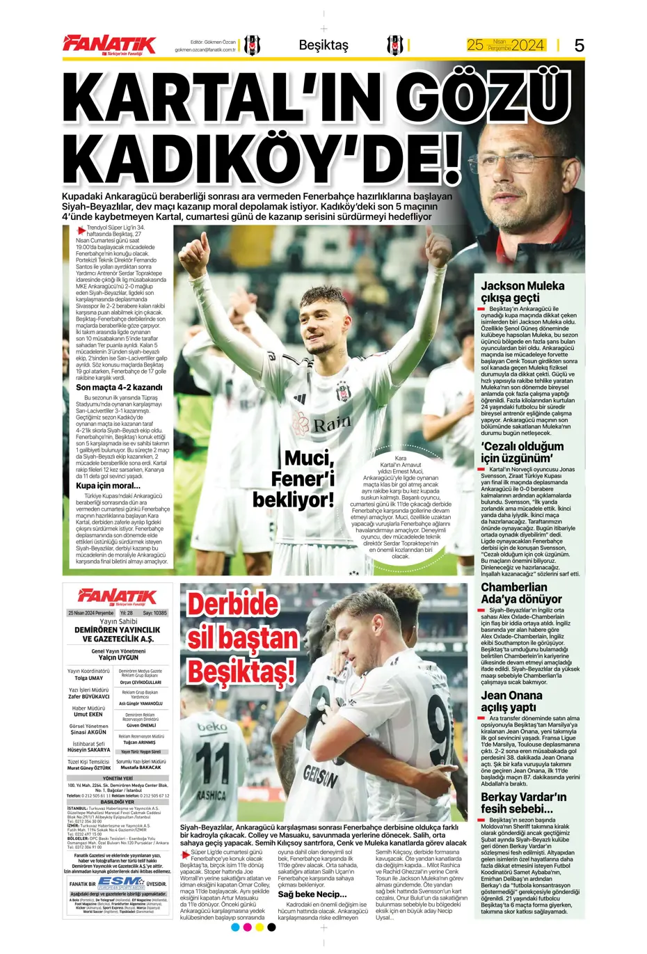 "Yeni sezona yeni Fenerbahçe" | Sporun manşetleri - 8