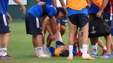 Trabzonspor idmanında korkutan an