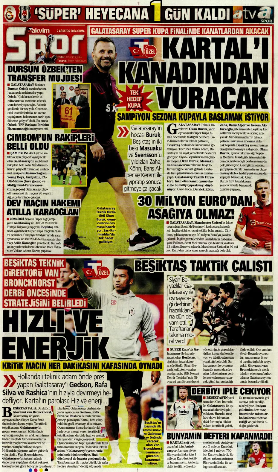"Amrabat adım adım Kadıköy'e" | Sporun manşetleri - 30