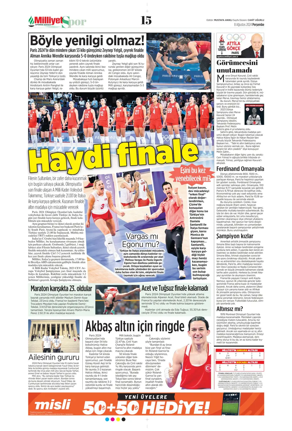 "Aslan'dan 3 yıldıza teklif" | Sporun manşetleri (8 Ağustos 2024) - 20 "Aslan'dan 3 yıldıza teklif" | Sporun manşetleri (8 Ağustos 2024) - 20