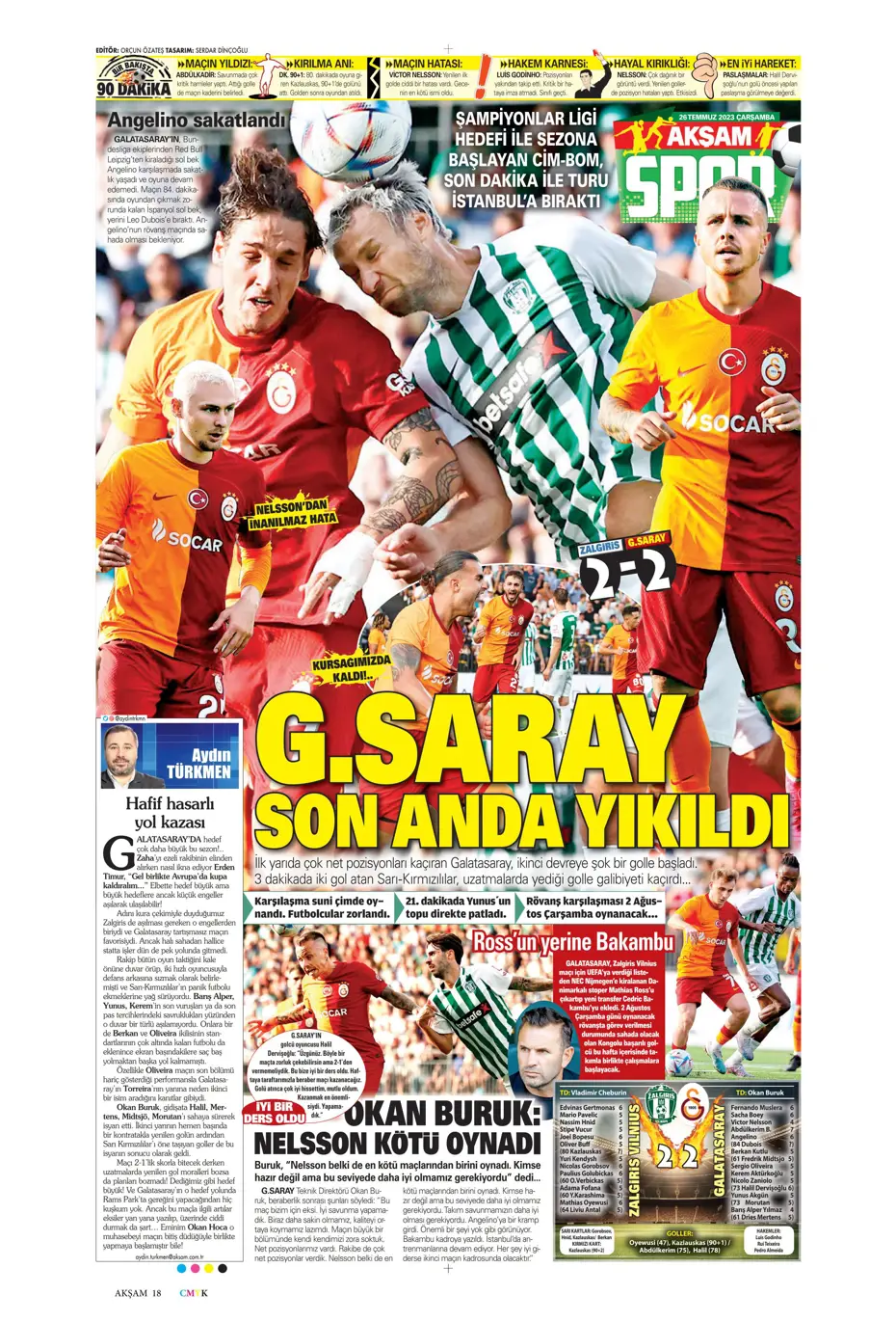 "Beşiktaş'ın istediği Rebic Fenerbahçe'ye" | Sporun manşetleri (26 Temmuz 2023) - 6