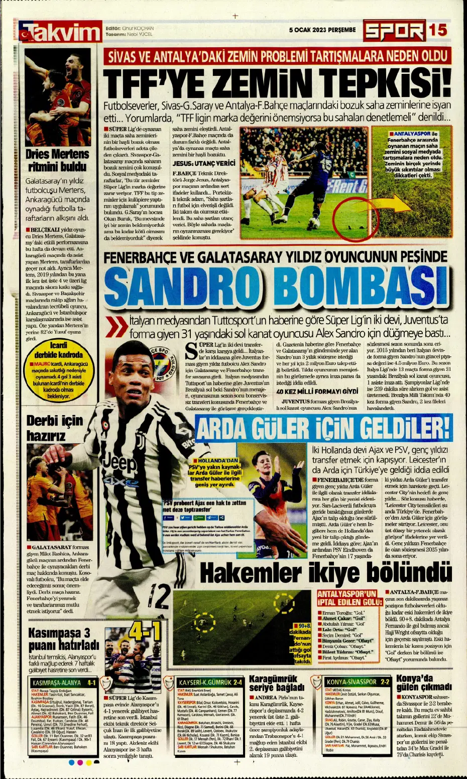 Sporun Manşetleri (5 Ocak 2023) - 29
