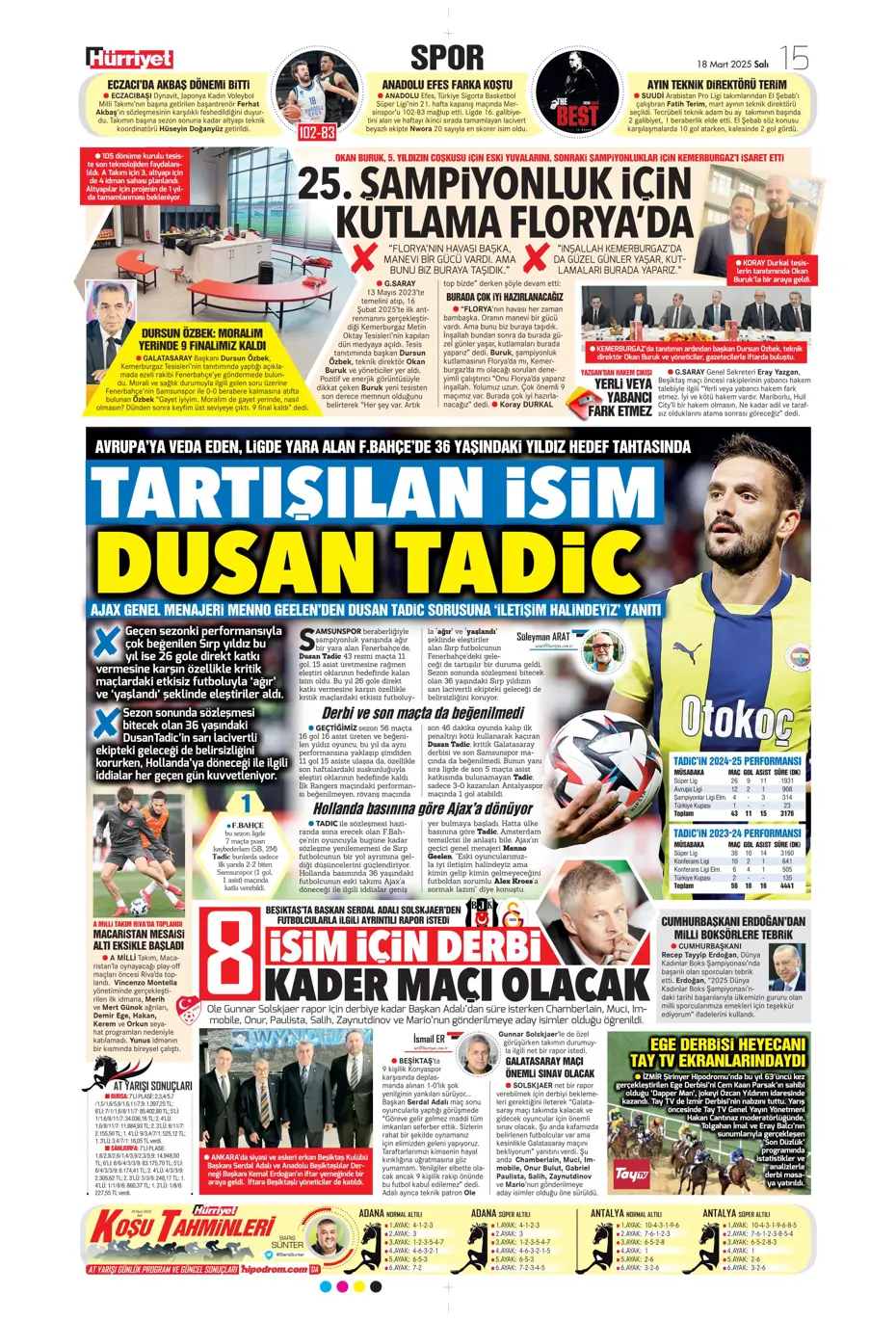 "Sane bombası" | Sporun manşetleri - 16