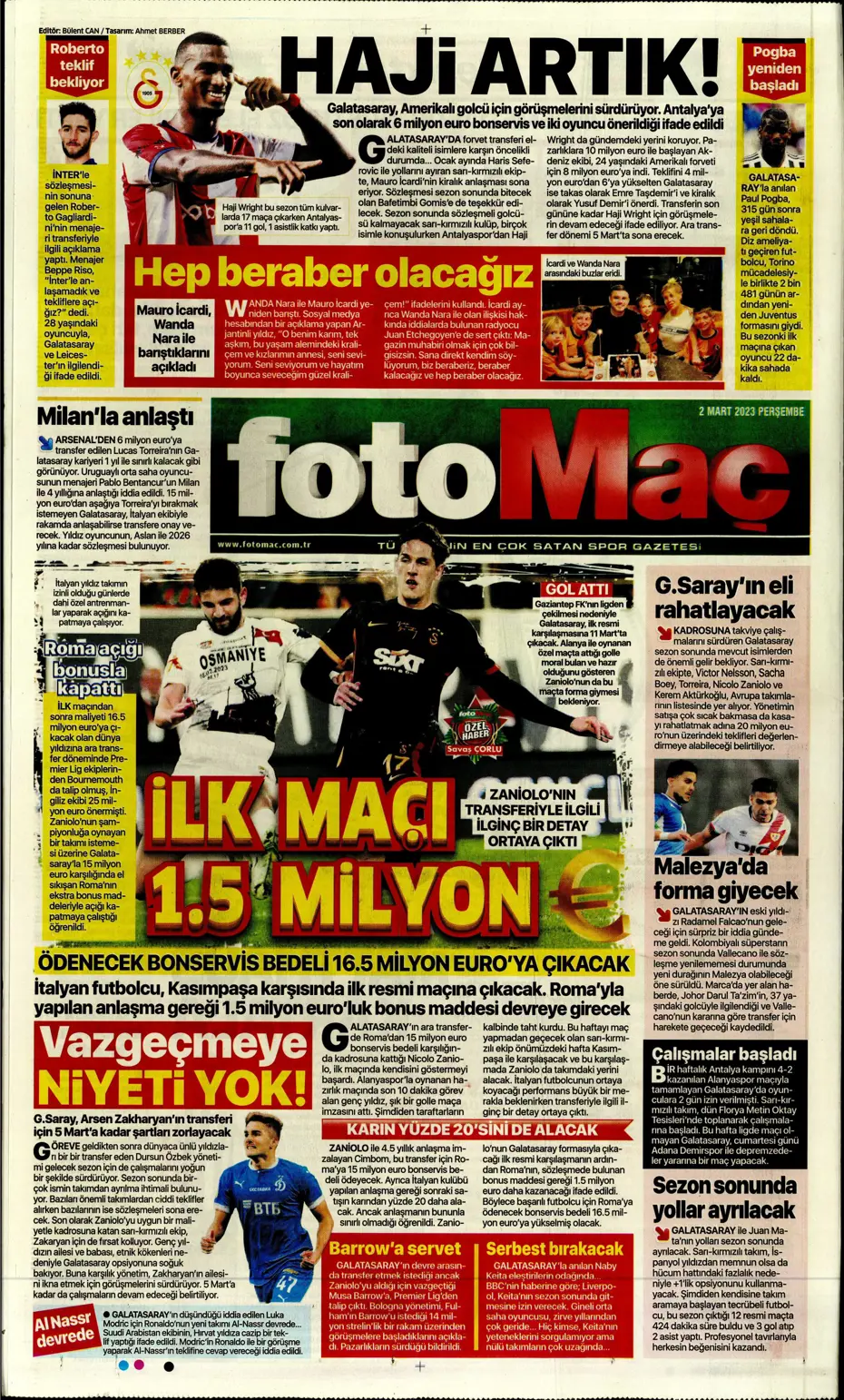 "Moura'da heyecanlı bekleyiş" | Sporun Manşetleri - 14