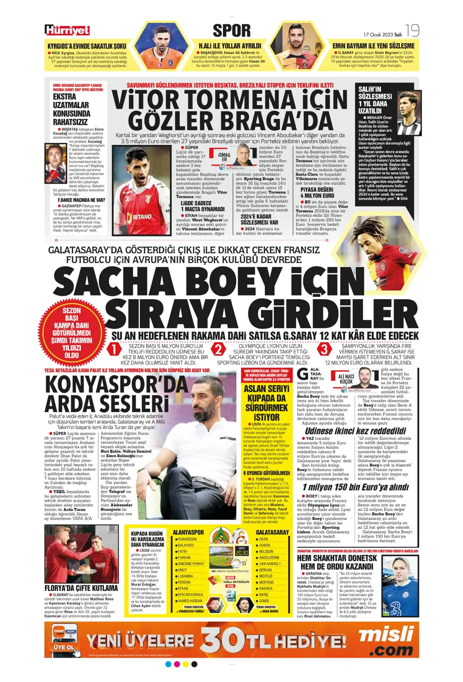 Sporun Manşetleri (17 Ocak 2023) - 11