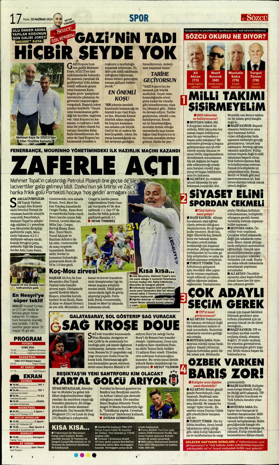 "Galatasaray'dan Goretzka seferi" | Sporun Manşetleri (30 Haziran 2024) - 32 "Galatasaray'dan Goretzka seferi" | Sporun Manşetleri (30 Haziran 2024) - 32