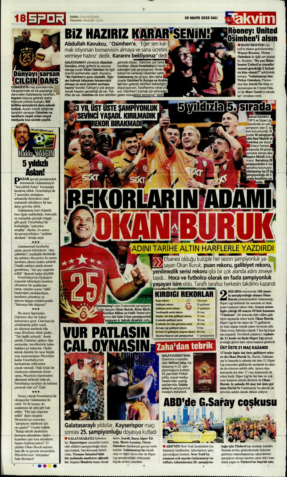 "Osimhen yılın müjdesini verdi: Kalmaya yakınım" | Sporun manşetleri - 32