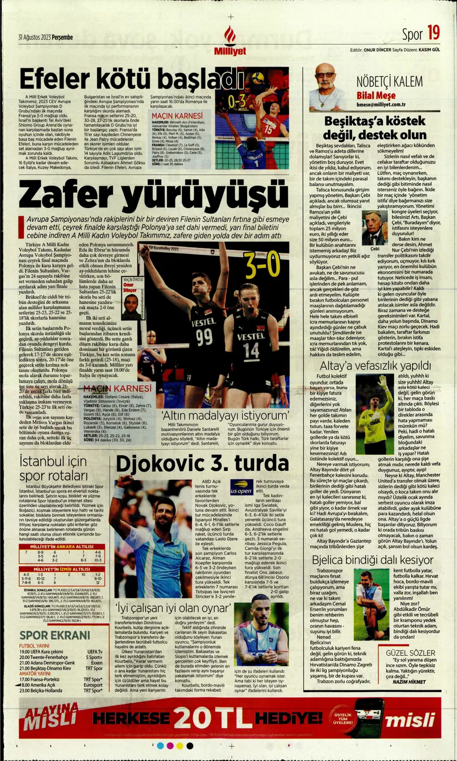 "Sergio Ramos formayı giydi" | Sporun manşetleri (31 Ağustos 2023) - 20 "Sergio Ramos formayı giydi" | Sporun manşetleri (31 Ağustos 2023) - 20