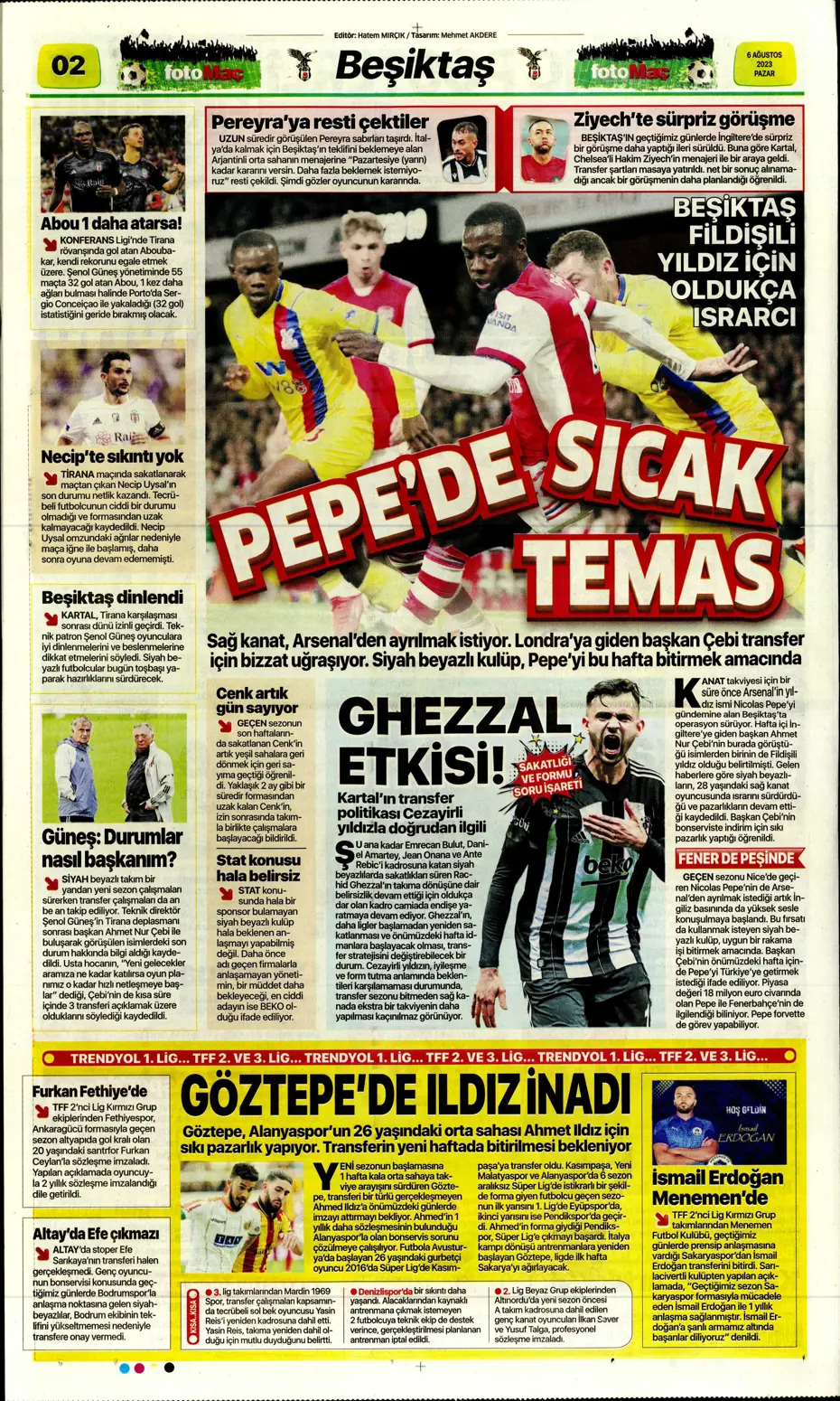 "Fener'e dünya yıldızı" | Sporun Manşetleri (6 Ağustos 2023) - 9