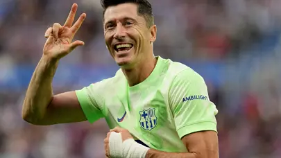 Lewandowski'nin resitali Barcelona'ya galibiyeti getirdi