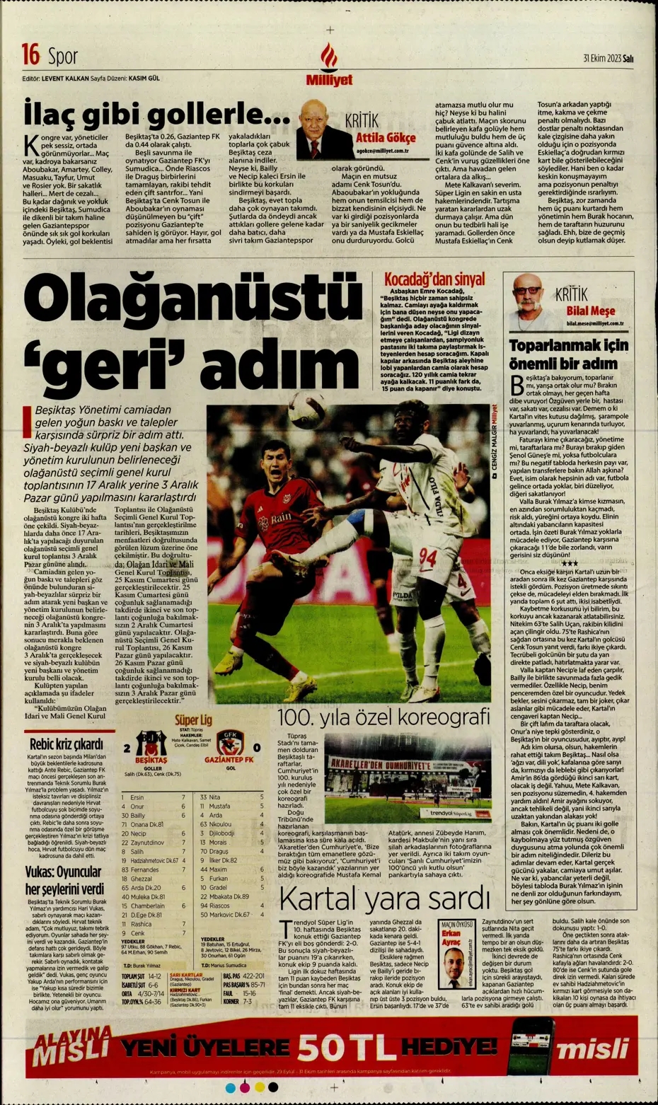"Ne Bayern ne Barça en büyük Kanarya" | Sporun manşetleri (31 Ekim 2023) - 21