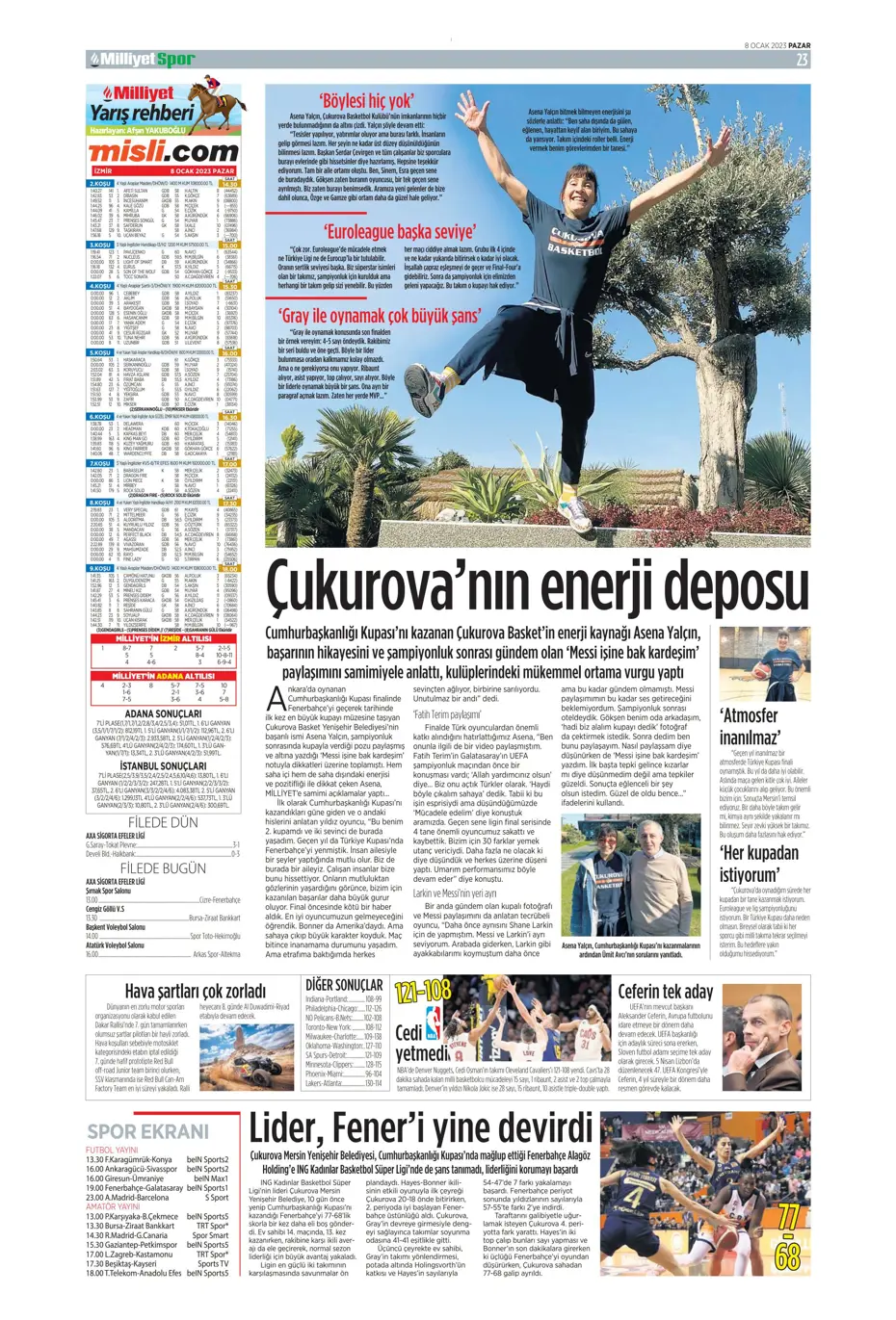 Sporun Manşetleri (8 Ocak 2023) - 32