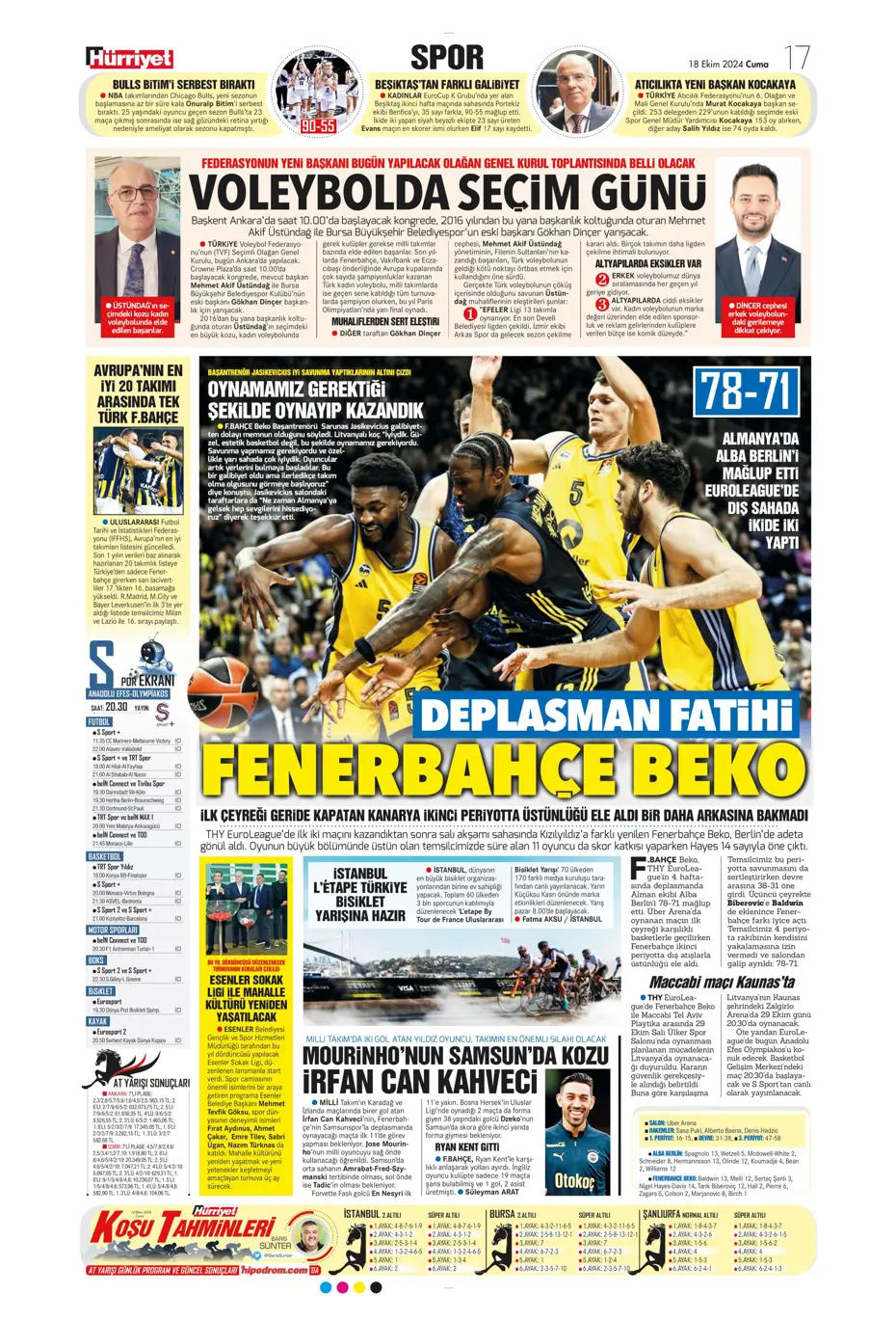 "Fenerbahçe'ye 1 milyar euroluk bomba" | Sporun manşetleri (18 Ekim 2024) - 19