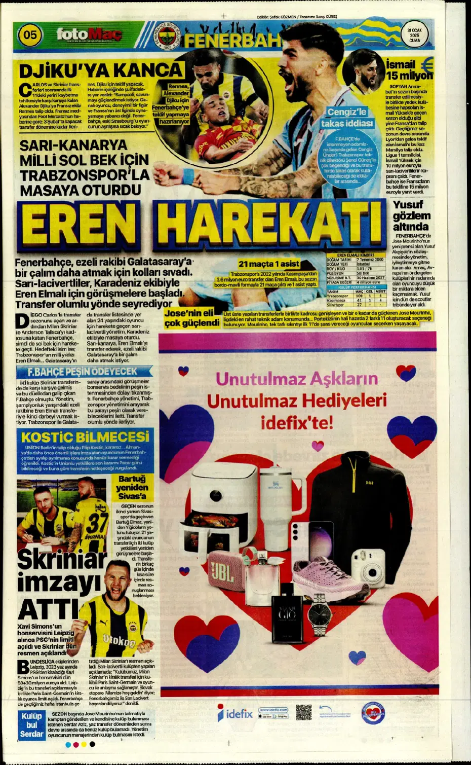 "Galatasaray ve Fenerbahçe play, Beşiktaş off" | Sporun manşetleri - 11
