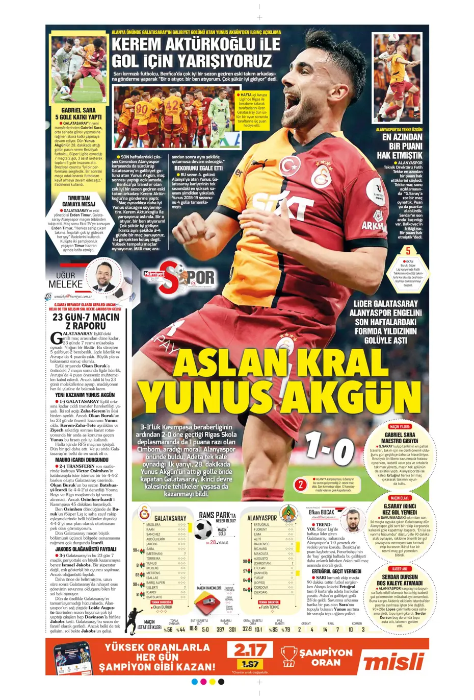 "Mourinho'dan Samsunspor'a yeni sistem" | Sporun manşetleri - 23