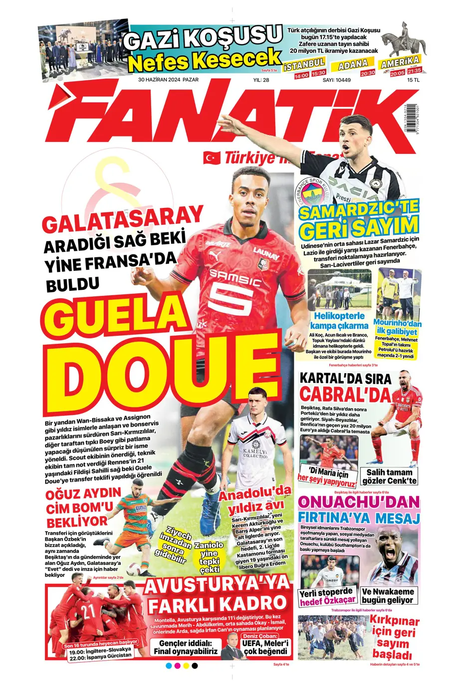 "Galatasaray'dan Goretzka seferi" | Sporun Manşetleri (30 Haziran 2024) - 3 "Galatasaray'dan Goretzka seferi" | Sporun Manşetleri (30 Haziran 2024) - 3