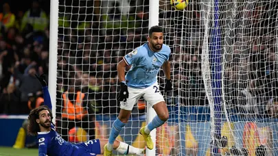 Yedek golcü Mahrez devrede: City fırsatı değerlendirdi