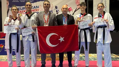 Avrupa 21 Yaş Altı Tekvando Şampiyonası'nın ilk gününde 4 madalya