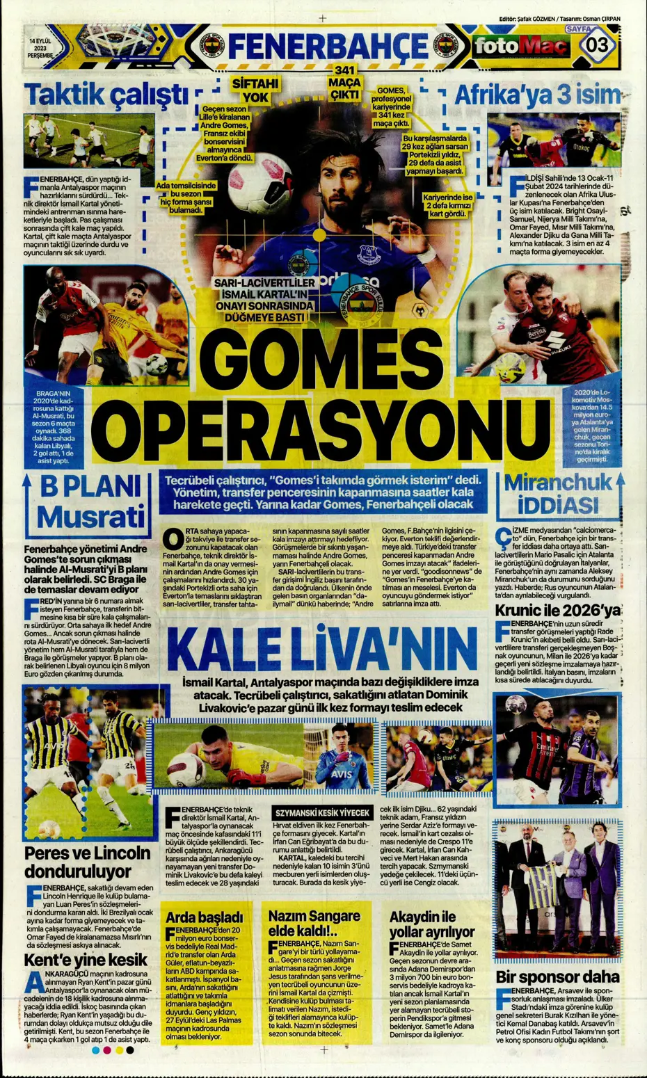 "Andre Gomes'te geri sayım" | Sporun Manşetleri - 12