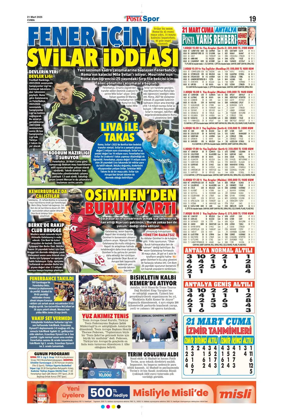 "A sınıfı zafer" | Sporun manşetleri - 25 "A sınıfı zafer" | Sporun manşetleri - 25