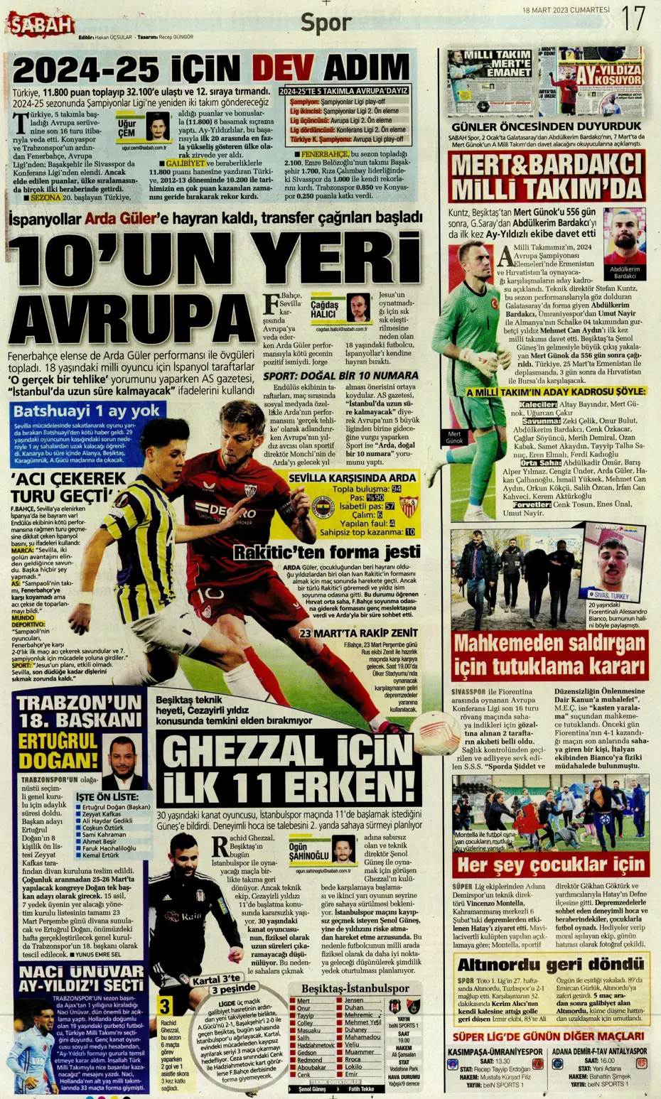 "Aslan yıkıldı" - Gazete manşetleri (18 Mart 2023) - 28