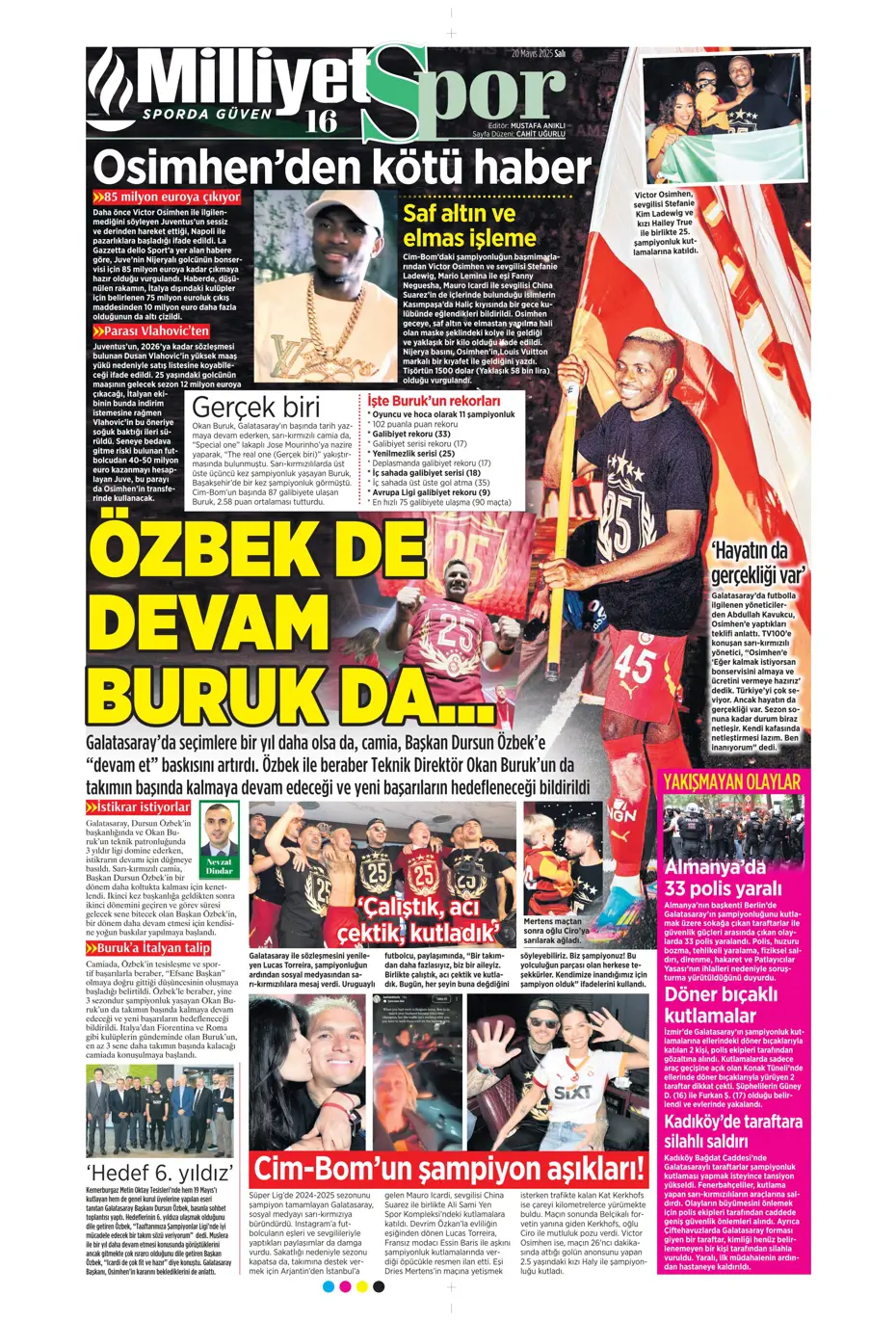 "Osimhen yılın müjdesini verdi: Kalmaya yakınım" | Sporun manşetleri - 24