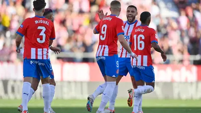 Real Madrid'le puanları eşitledi: Girona geriden gelip kazandı