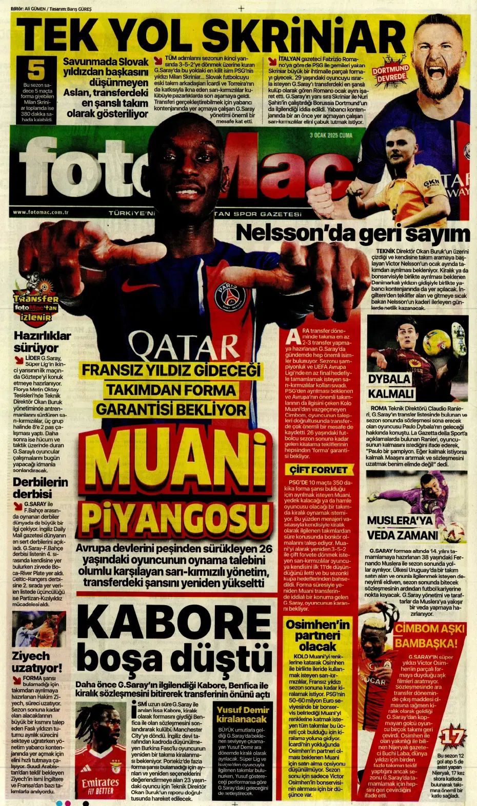 "Fatih Terim, Galatasaray'ın yıldızını istiyor" | Sporun manşetleri - 10