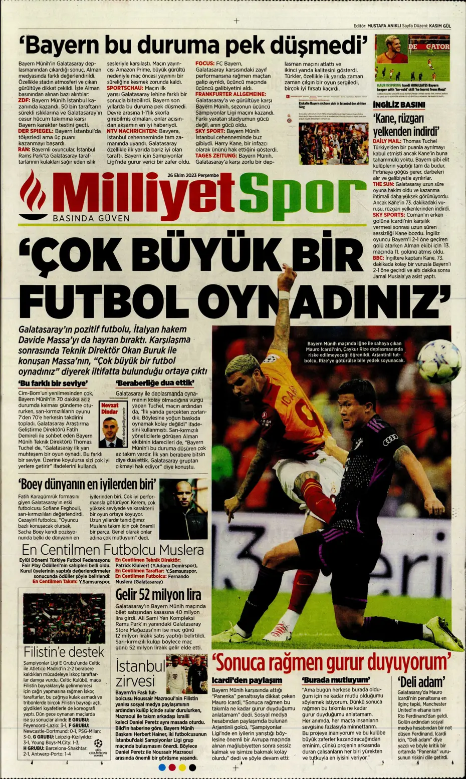 "Okan hoca haklıymış!" | Sporun manşetleri (26 Ekim 2023) - 20 "Okan hoca haklıymış!" | Sporun manşetleri (26 Ekim 2023) - 20
