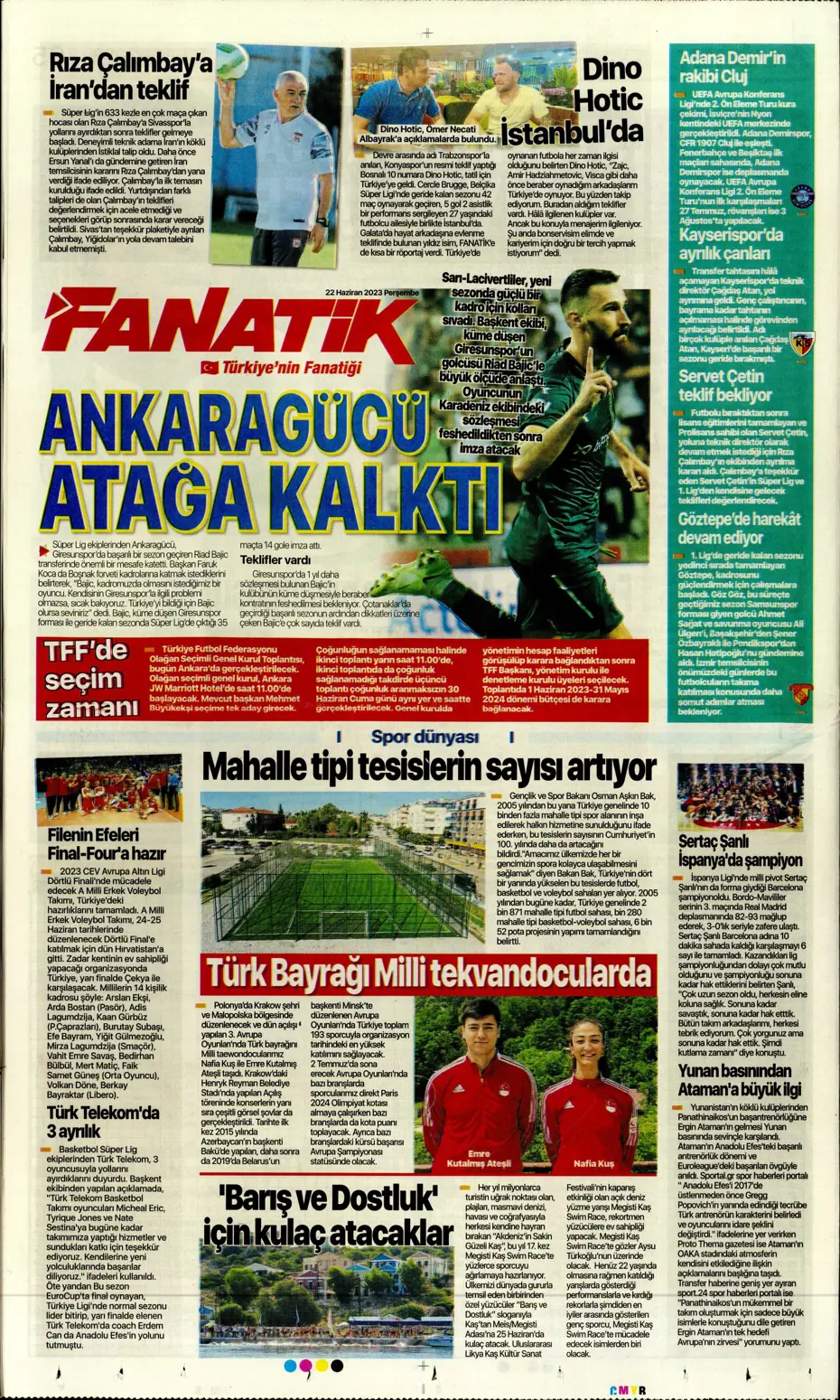 "Aslan'a süper golcü" | Sporun manşetleri (22 Haziran 2023) - 4