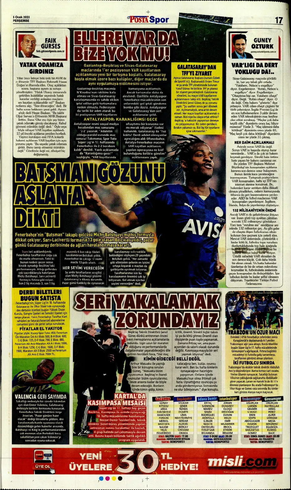 Sporun Manşetleri (5 Ocak 2023) - 21