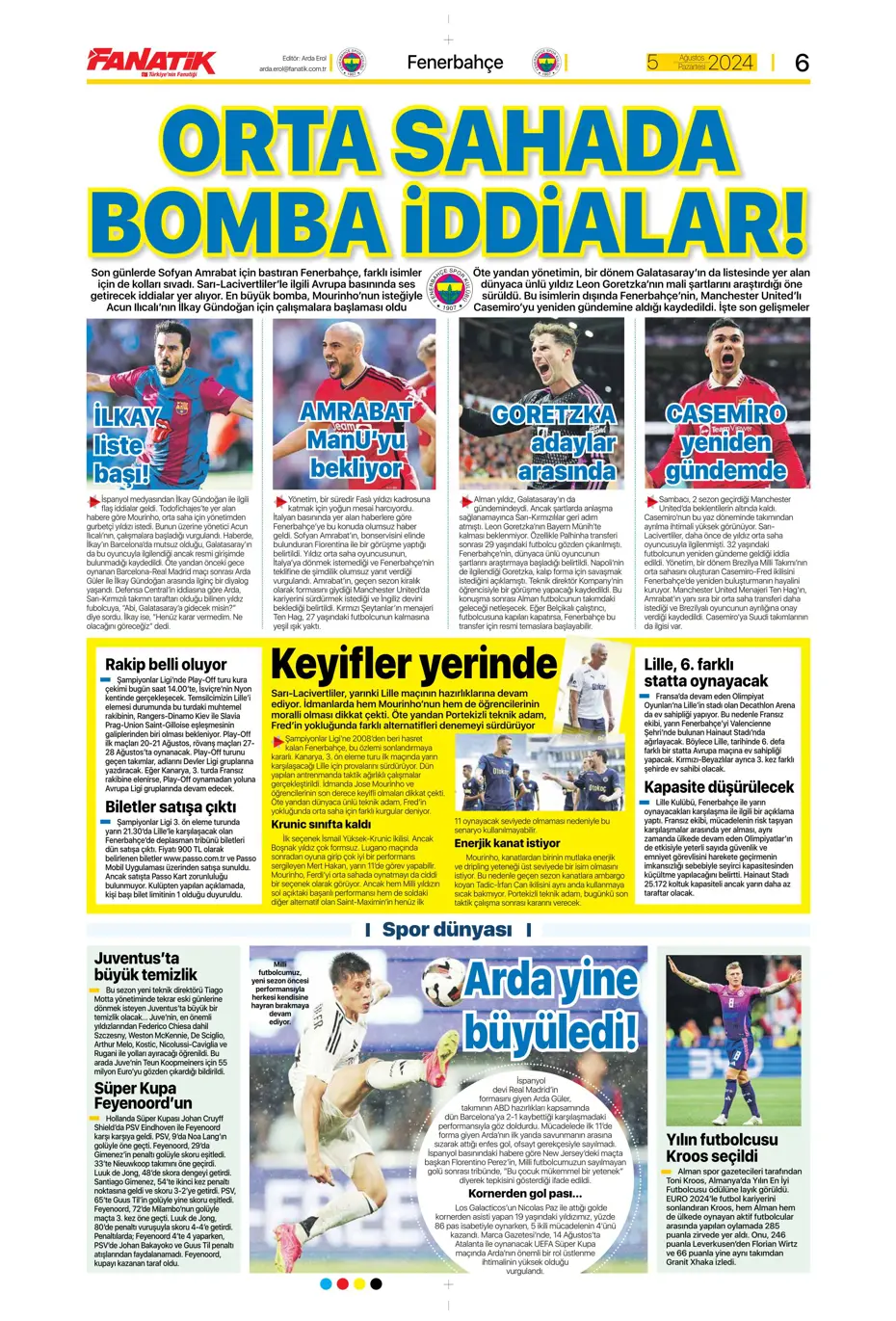 "Galatasaray'da sıradaki transfer Szmodics" | Sporun manşetleri - 9 "Galatasaray'da sıradaki transfer Szmodics" | Sporun manşetleri - 9