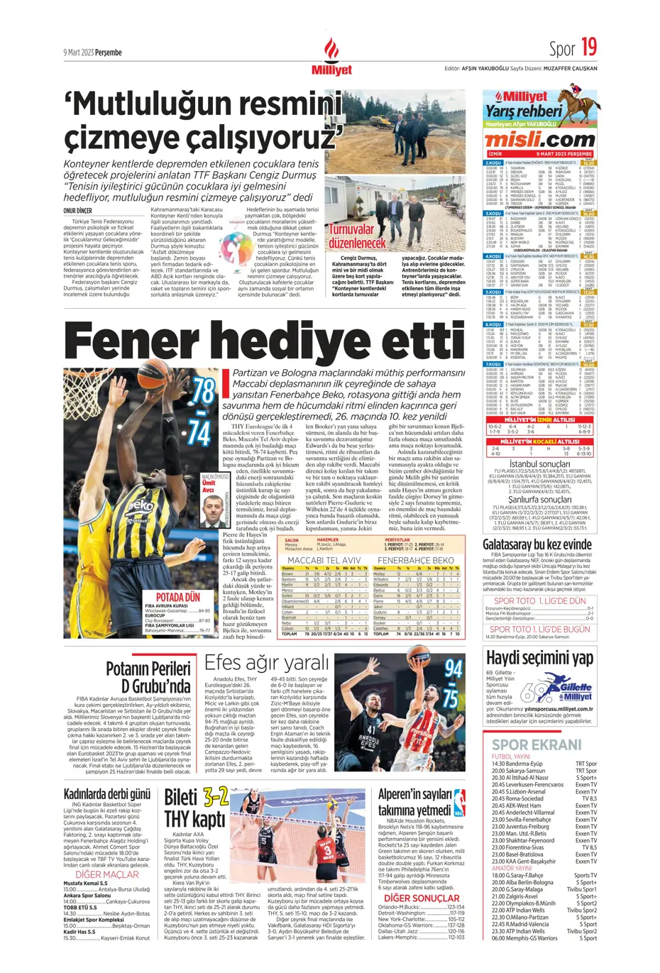 "Avrupa'yı fethedelim" - Sporun manşetleri - 22