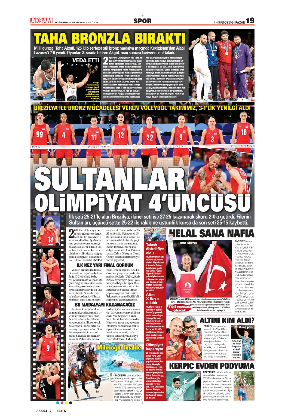 "Mou varsa fire yok" | Sporun manşetleri (11 Ağustos 2024) - 4