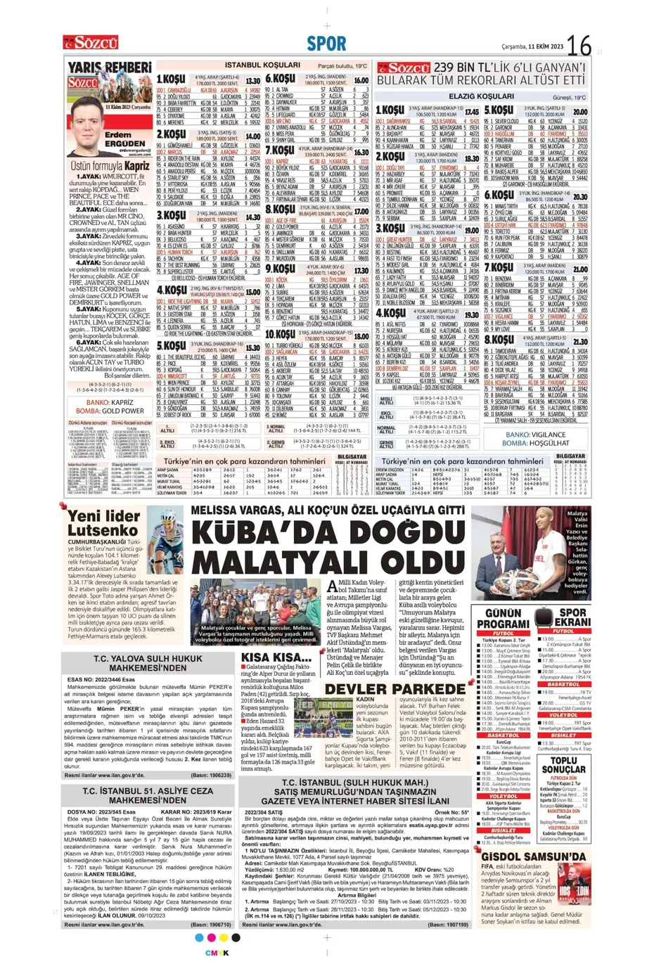 "Sergio Oliveira'ya yol göründü" | Sporun manşetleri (11 Ekim 2023) - 29