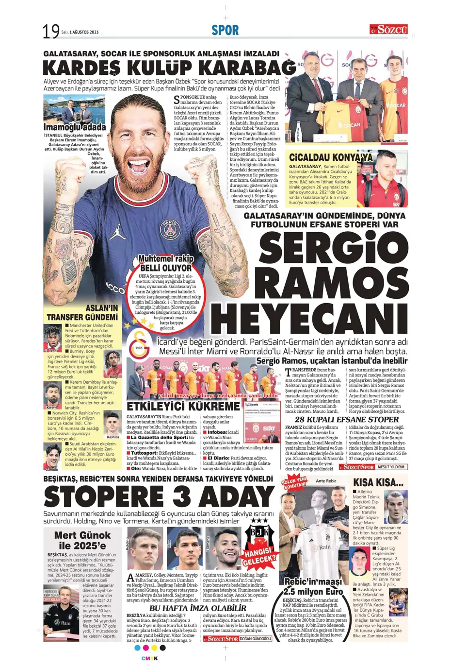 "Nelsson'un yerine Sergio Ramos" | Sporun Manşetleri - 30 "Nelsson'un yerine Sergio Ramos" | Sporun Manşetleri - 30