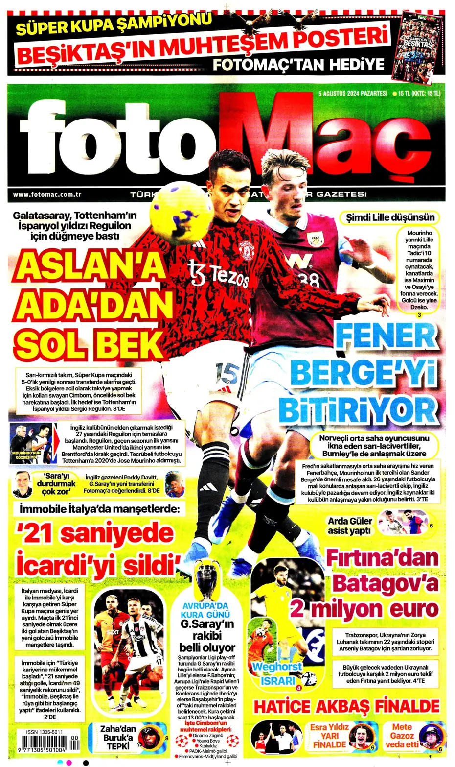 "Galatasaray'da sıradaki transfer Szmodics" | Sporun manşetleri - 11 "Galatasaray'da sıradaki transfer Szmodics" | Sporun manşetleri - 11
