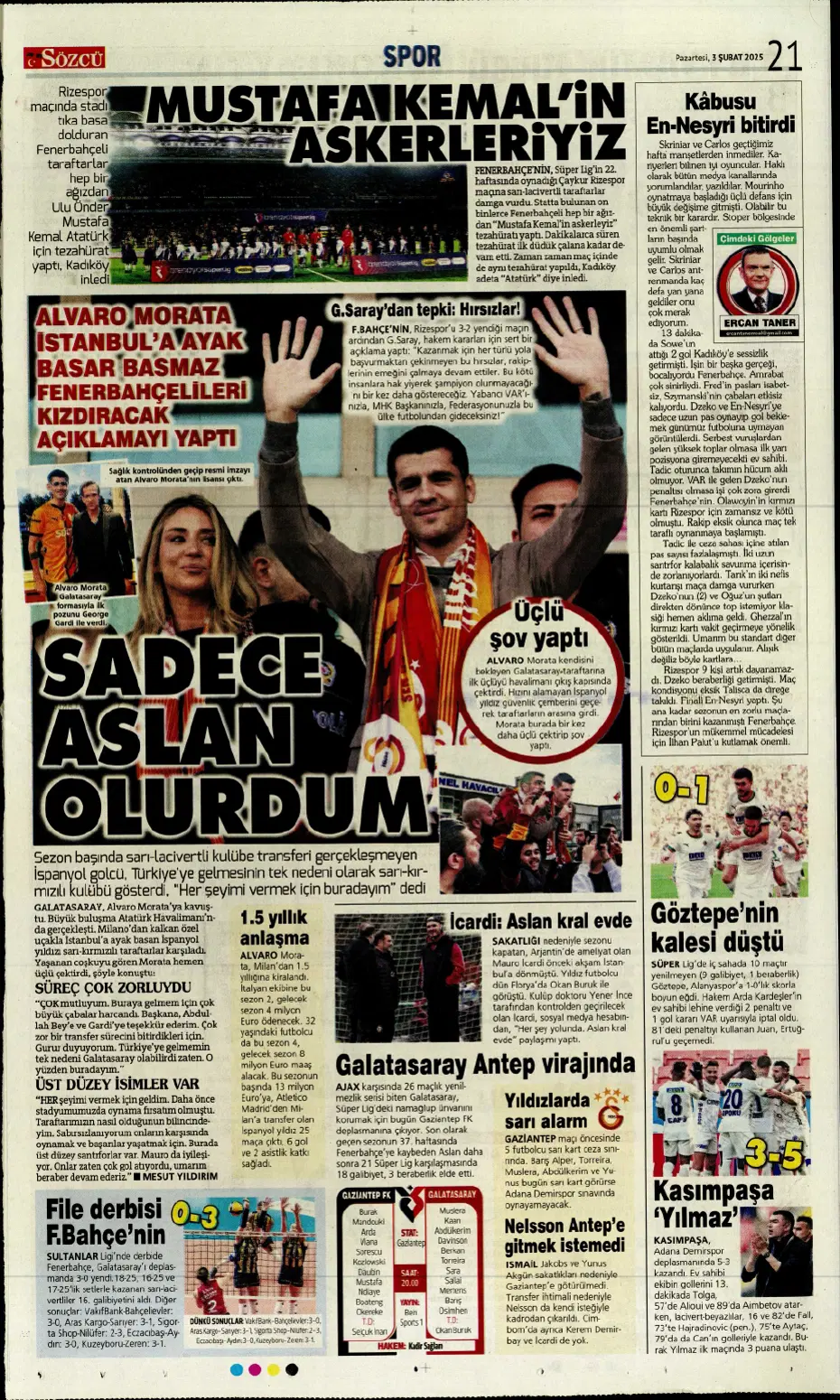 "Transferde Kartal haftası" | Sporun manşetleri - 21