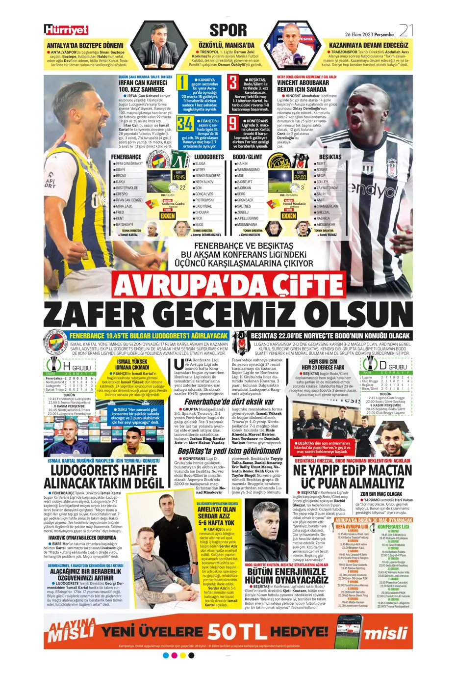 "Okan hoca haklıymış!" | Sporun manşetleri (26 Ekim 2023) - 16 "Okan hoca haklıymış!" | Sporun manşetleri (26 Ekim 2023) - 16