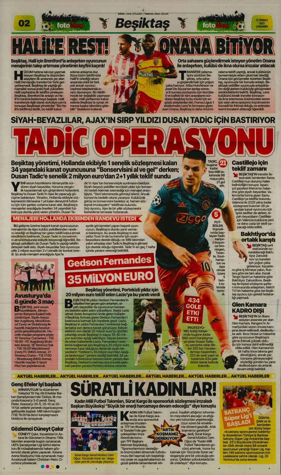 "Icardi'nin yanına 4 dev transfer daha" | Sporun manşetleri (12 Temmuz 2023) - 10