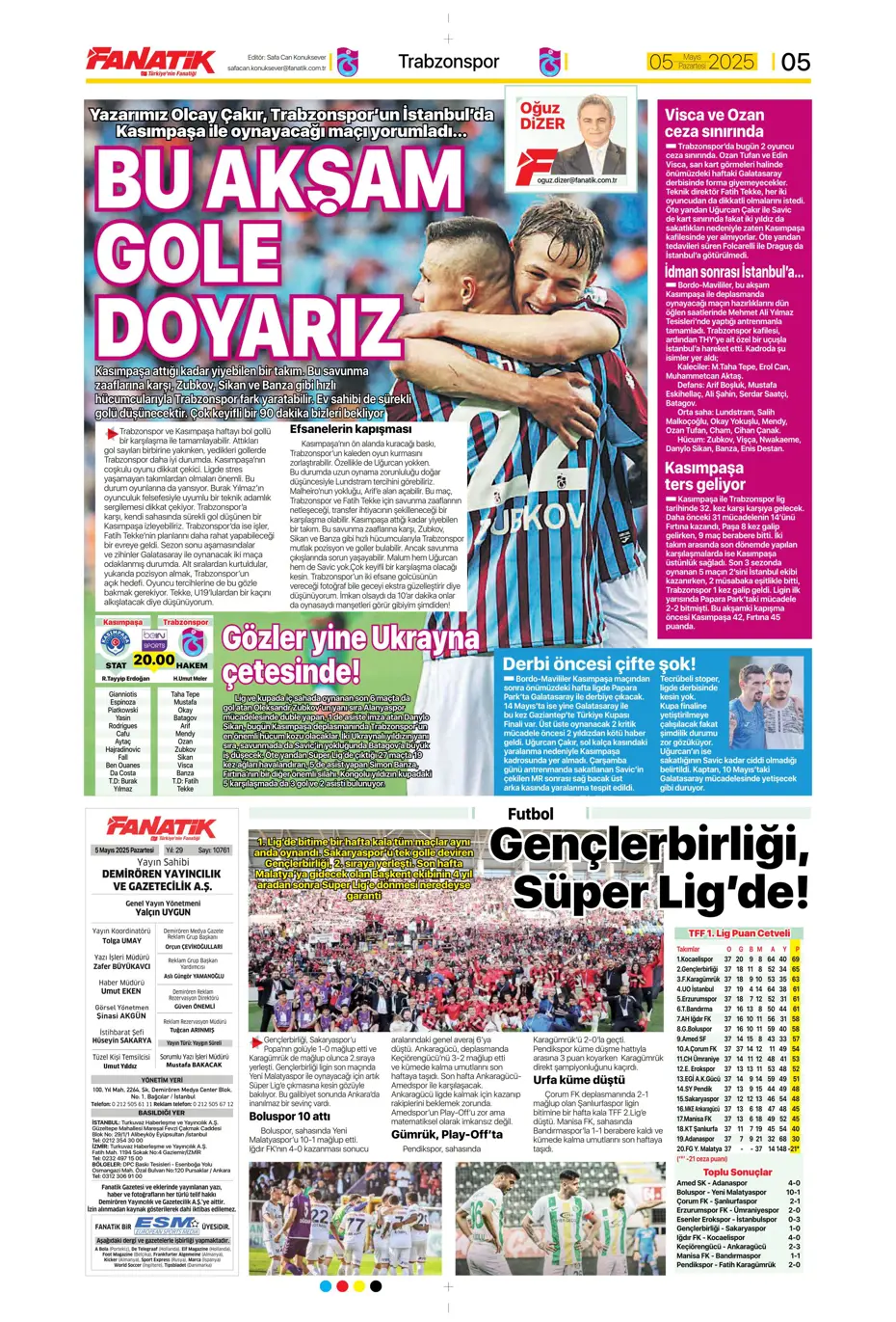 "Hayallere Kartal pençesi" | Sporun manşetleri - 8