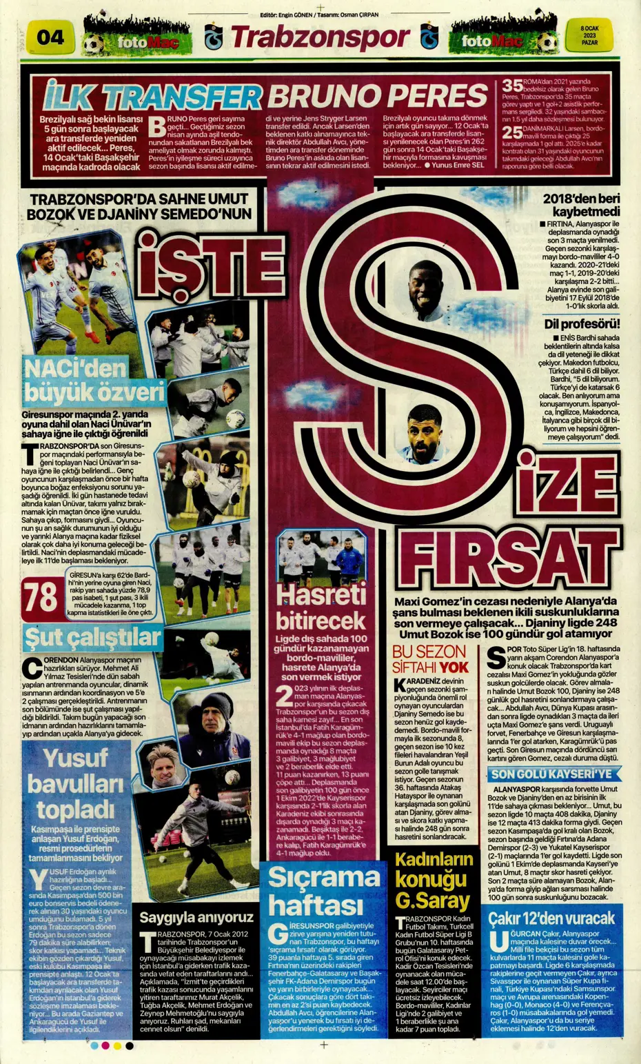 Sporun Manşetleri (8 Ocak 2023) - 18